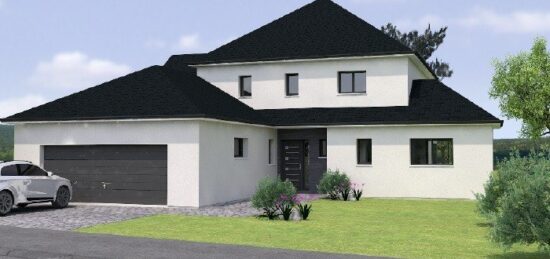 Plan de maison Surface terrain 190 m2 - 7 pièces - 4  chambres -  avec garage 