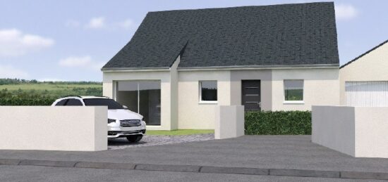 Plan de maison Surface terrain 75 m2 - 5 pièces - 2  chambres -  sans garage 