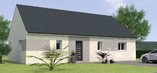 Plan de maison Surface terrain 115 m2 - 5 pièces - 3  chambres -  sans garage 