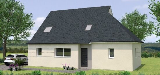 Plan de maison Surface terrain 120 m2 - 5 pièces - 4  chambres -  sans garage 
