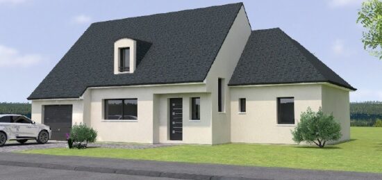 Plan de maison Surface terrain 119 m2 - 5 pièces - 3  chambres -  avec garage 