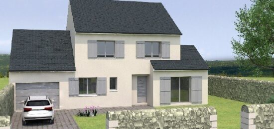 Plan de maison Surface terrain 134 m2 - 5 pièces - 3  chambres -  avec garage 