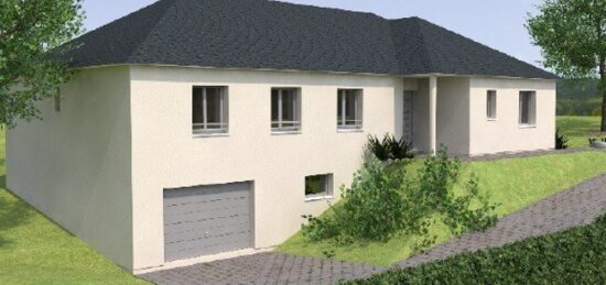 Plan de maison Surface terrain 140 m2 - 7 pièces - 4  chambres -  avec garage 