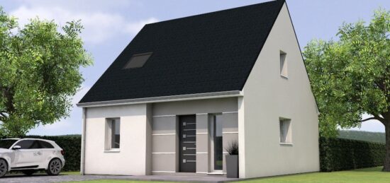 Plan de maison Surface terrain 75 m2 - 4 pièces - 3  chambres -  sans garage 