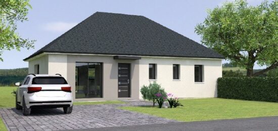 Plan de maison Surface terrain 105 m2 - 5 pièces - 2  chambres -  sans garage 