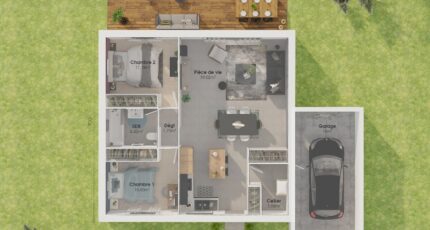 Plain-pied GA 2 ch Design 31052-4586modele620210611qXt2r.jpeg - Maisons Bernard Jambert