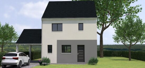 Plan de maison Surface terrain 90 m2 - 5 pièces - 3  chambres -  sans garage 