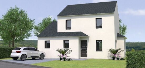 Plan de maison Surface terrain 100 m2 - 5 pièces - 4  chambres -  sans garage 