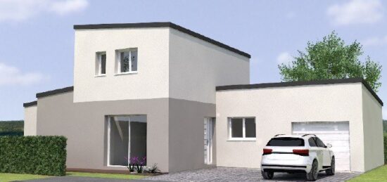 Plan de maison Surface terrain 106 m2 - 6 pièces - 4  chambres -  avec garage 