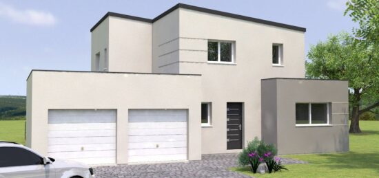Plan de maison Surface terrain 1 m2 - 1 pièce - 1  chambre -  avec garage 