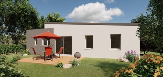 Plan de maison Surface terrain 85.2 m2 - 5 pièces - 3  chambres -  avec garage 