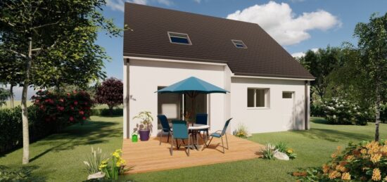 Plan de maison Surface terrain 99.99 m2 - 6 pièces - 4  chambres -  avec garage 