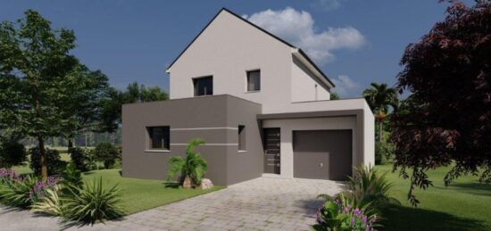 Plan de maison Surface terrain 119 m2 - 5 pièces - 4  chambres -  avec garage 