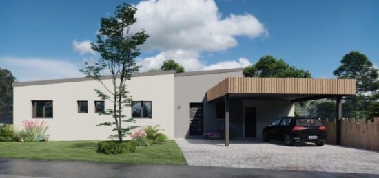 Plan de maison Surface terrain 109 m2 - 5 pièces - 3  chambres -  sans garage 