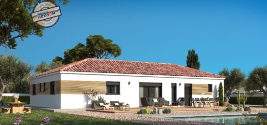 Plan de maison Surface terrain 113 m2 - 5 pièces - 4  chambres -  avec garage 