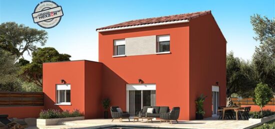 Plan de maison Surface terrain 97 m2 - 5 pièces - 4  chambres -  avec garage 