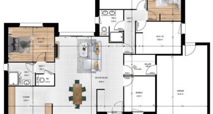 Montrevault Maison neuve - 2342932-939modele820230628fQvsg.jpeg Maisons Bernard Jambert