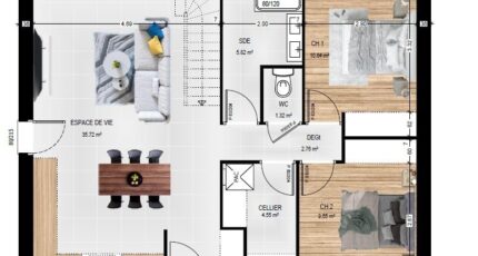 Brissac-Quincé Maison neuve - 2329314-961modele820240722HN3UM.jpeg Maisons Bernard Jambert