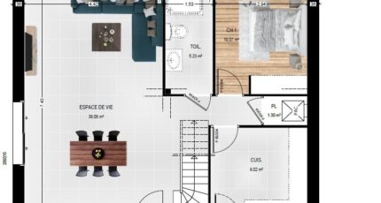 Jarzé Maison neuve - 2392253-961modele820240722ZxDxx.jpeg Maisons Bernard Jambert