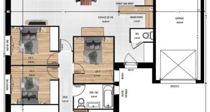 Le May-sur-Èvre Maison neuve - 2568601-961modele820240722nqTcl.jpeg Maisons Bernard Jambert