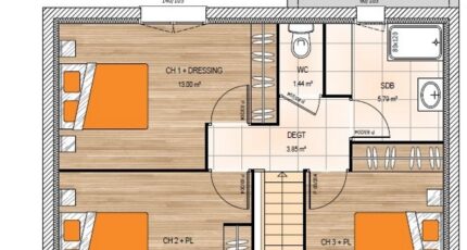 Tiercé Maison neuve - 2644055-961modele920201113pxZik.jpeg Maisons Bernard Jambert