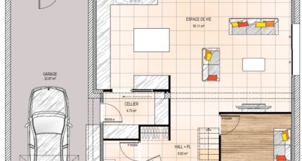 Écouflant Maison neuve - 2566590-939modele820230628PN1IM.jpeg Maisons Bernard Jambert
